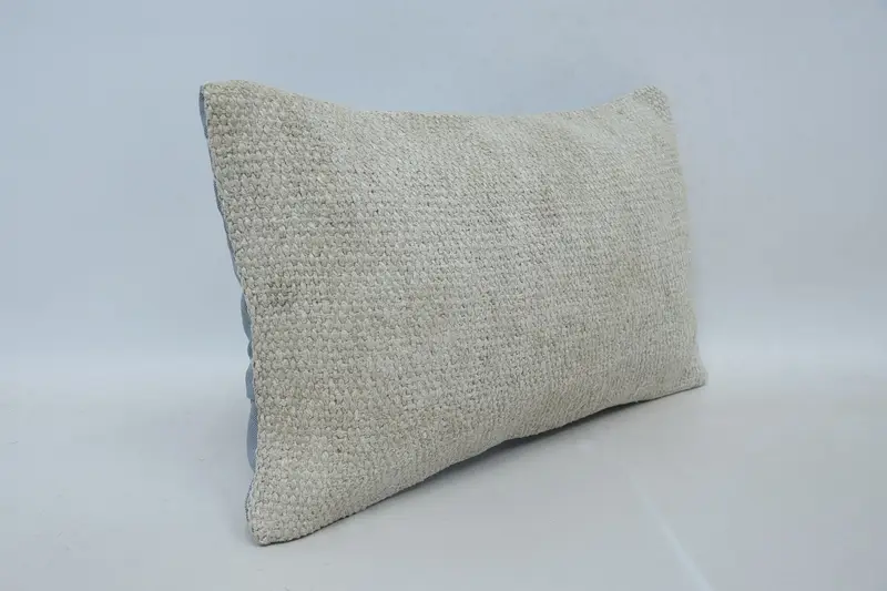 Vintage Pillow, Boho Pillow, Sofa Bolster Pillow, Pillow for Couch, Pillow Sham, Custom Pillow Case, 12x20 Beige Pillow Sham - 3