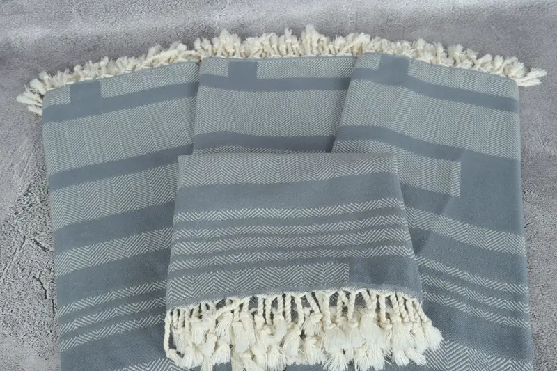 Custom Beach Towel, Soft towel, Embroidered Beach Towel, 68x38 Cotton Chevron Towel, Travel towel, Bachelorette Party Favors Beach, Peshtemal Towel - 5