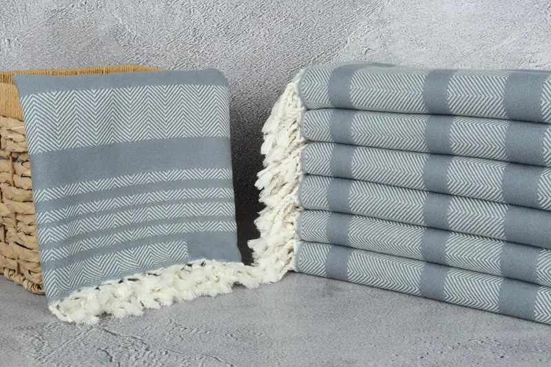 Custom Beach Towel, Soft towel, Embroidered Beach Towel, 68x38 Cotton Chevron Towel, Travel towel, Bachelorette Party Favors Beach, Peshtemal Towel - 4
