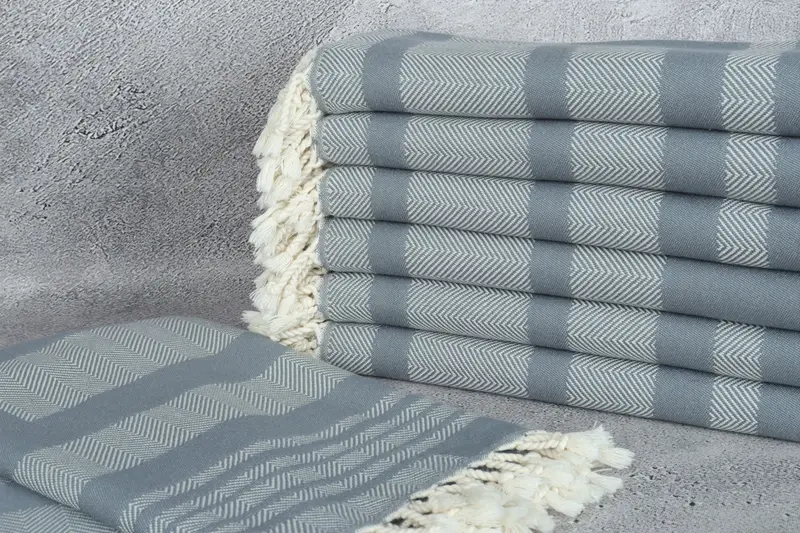 Custom Beach Towel, Soft towel, Embroidered Beach Towel, 68x38 Cotton Chevron Towel, Travel towel, Bachelorette Party Favors Beach, Peshtemal Towel - 3