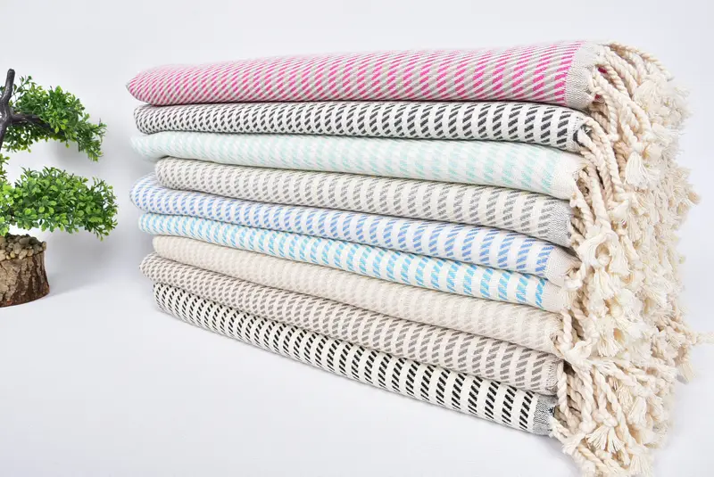 Weihnachtsgeschenk, 70x40 Baumwollpolka Punkt Handtuch, großes türkisches Handtuch, absorbierendes türkisches Handtuch, Junggesellenhandtuch, Peshtemal -Handtuch USA, Personalisiertes Geschenk - 3