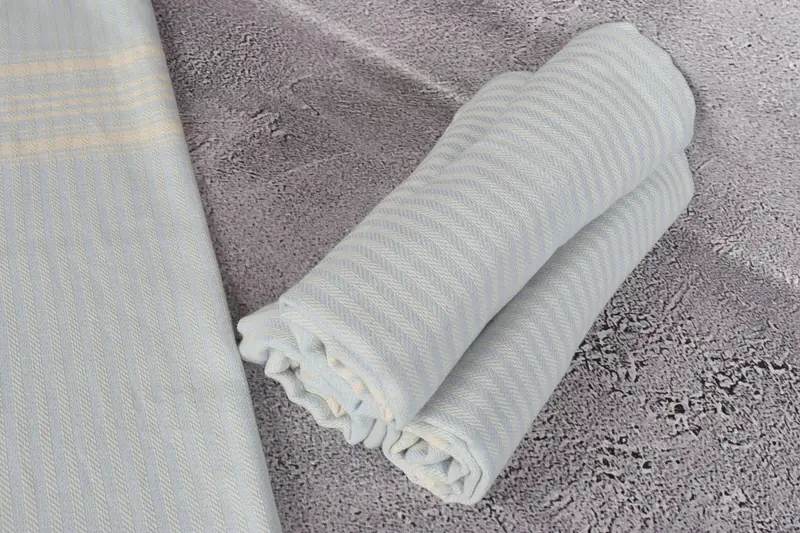 Personalized Gift, 40x18 Cotton Striped Towel, Organic Towel, Gift For Coworker, Summer Towel, Turkish Hand Towel, Personalized Dish Towel - 8