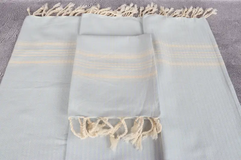 Personalized Gift, 40x18 Cotton Striped Towel, Organic Towel, Gift For Coworker, Summer Towel, Turkish Hand Towel, Personalized Dish Towel - 4