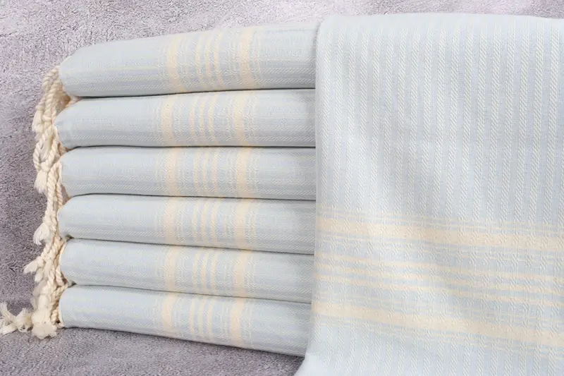 Personalized Gift, 40x18 Cotton Striped Towel, Organic Towel, Gift For Coworker, Summer Towel, Turkish Hand Towel, Personalized Dish Towel - 1