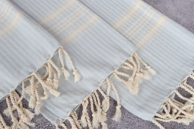 Personalized Gift, 40x18 Cotton Striped Towel, Organic Towel, Gift For Coworker, Summer Towel, Turkish Hand Towel, Personalized Dish Towel - 5