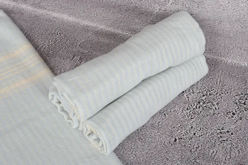 Personalized Gift, 40x18 Cotton Striped Towel, Organic Towel, Gift For Coworker, Summer Towel, Turkish Hand Towel, Personalized Dish Towel - 7
