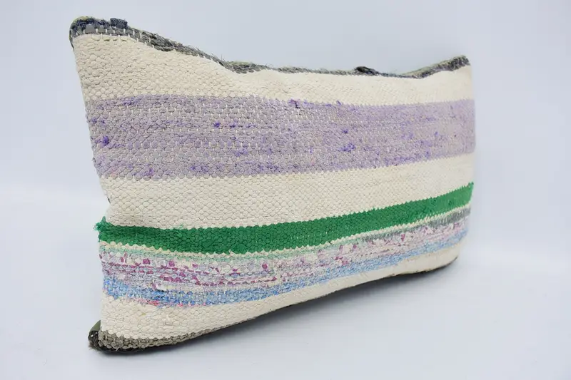 Antique Pillows, 12x20 Blue Cushion Case, Sofa Pillow Sham, Kilim Cushion Sham, Vintage Kilim Pillow Pillow, Vintage Kilim Throw Pillow, Pillow Case - 3