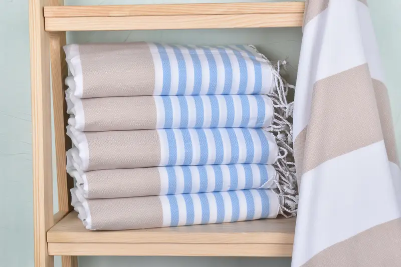 Best Wedding Gift, Valentines Day Gift, Custom Wedding Gift, Gym Towel, Organic Turkish towel, Personalized Wedding Gift, 70x40 Cotton Striped Towel - 2