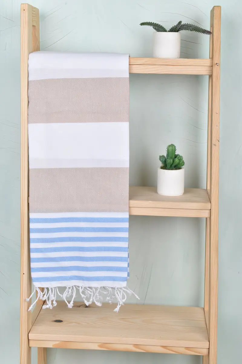 Best Wedding Gift, Valentines Day Gift, Custom Wedding Gift, Gym Towel, Organic Turkish towel, Personalized Wedding Gift, 70x40 Cotton Striped Towel - 8