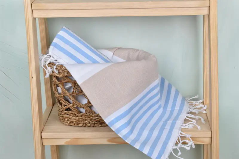 Best Wedding Gift, Valentines Day Gift, Custom Wedding Gift, Gym Towel, Organic Turkish towel, Personalized Wedding Gift, 70x40 Cotton Striped Towel - 4