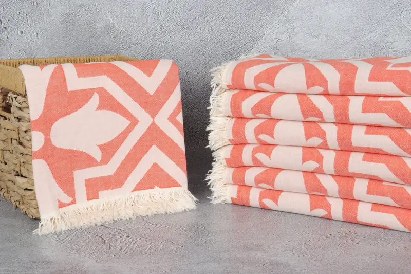 Custom Gift, Spa Gift Towel, Luxury Beach Towel, 68x36 Cotton Tulip Patterned Towel, Gift Boxes Towel, Monogrammed Beach Towel, Quick-dry peshtemal - 4