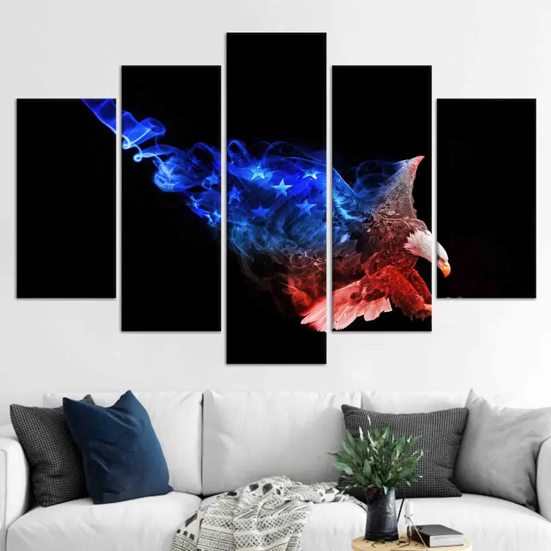 Elegante amerikanische abstrakte Adler-Leinwand – Weihnachtsgeschenk-Special