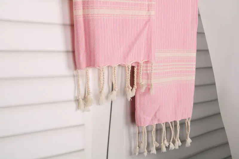 Valentines Day Gift Idea, Monogram Kitchen Towel, Housewarming Gift, Turkish Tea Towel, Bridesmaid Gifts, Boyfriend Gift, 40x18 Cotton Striped Towel - 8