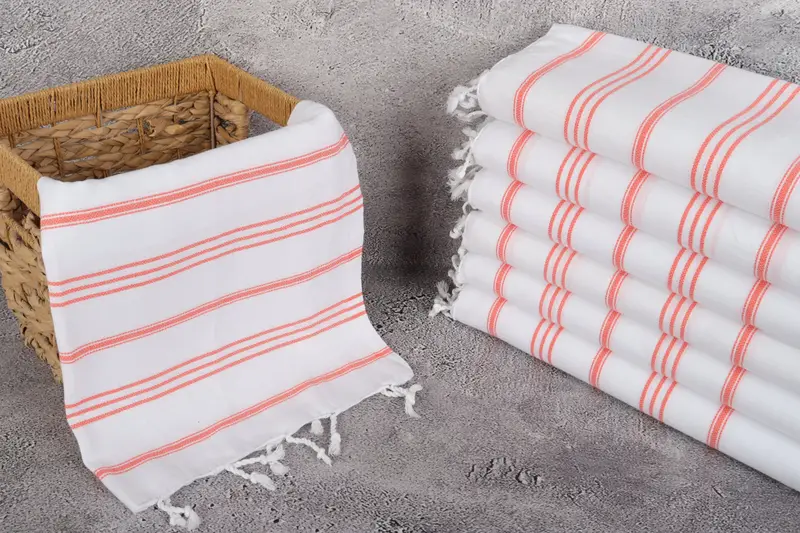 40x24 Cotton Striped Towel, Personalized Gifts, Gift For Him, Embroidery Towel, Mother Of The Groom Gift, Kitchen Towel, Personalized Gift - 3
