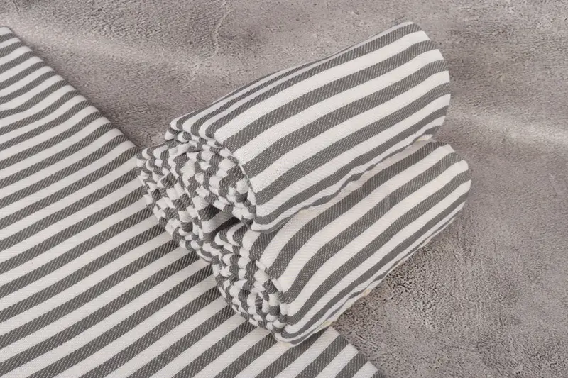 Welcome Wedding Gift, Eco-friendly Turkish peshtemal towel, Turkish beach towel, 70x40 Cotton Striped Towel, Home Decor Gifts, Summer Gift - 7