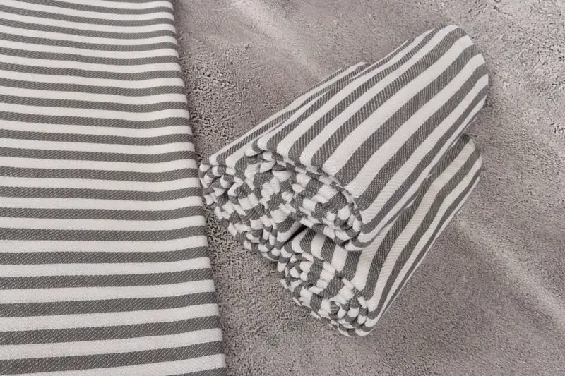 Welcome Wedding Gift, Eco-friendly Turkish peshtemal towel, Turkish beach towel, 70x40 Cotton Striped Towel, Home Decor Gifts, Summer Gift - 8