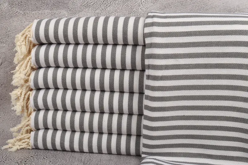 Welcome Wedding Gift, Eco-friendly Turkish peshtemal towel, Turkish beach towel, 70x40 Cotton Striped Towel, Home Decor Gifts, Summer Gift - 1