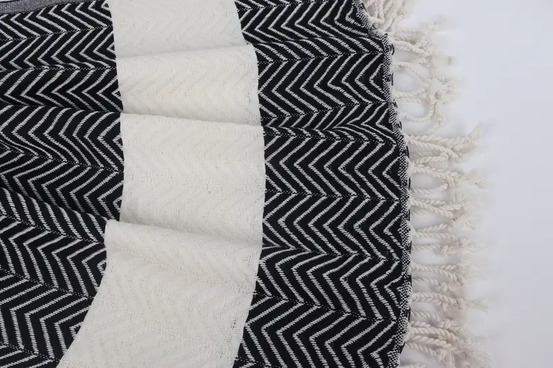 Housewarming Gift, 70x40 Cotton Zig zag Towel, Wedding Favors, Best Wedding Gift, Bachelorette Party Gifts Bridesmaids, Merry Christmas Gifts - 8