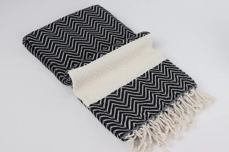 Housewarming Gift, 70x40 Cotton Zig zag Towel, Wedding Favors, Best Wedding Gift, Bachelorette Party Gifts Bridesmaids, Merry Christmas Gifts - 6