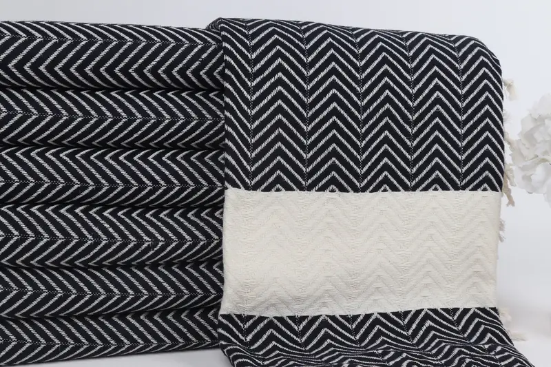 Housewarming Gift, 70x40 Cotton Zig zag Towel, Wedding Favors, Best Wedding Gift, Bachelorette Party Gifts Bridesmaids, Merry Christmas Gifts - 2