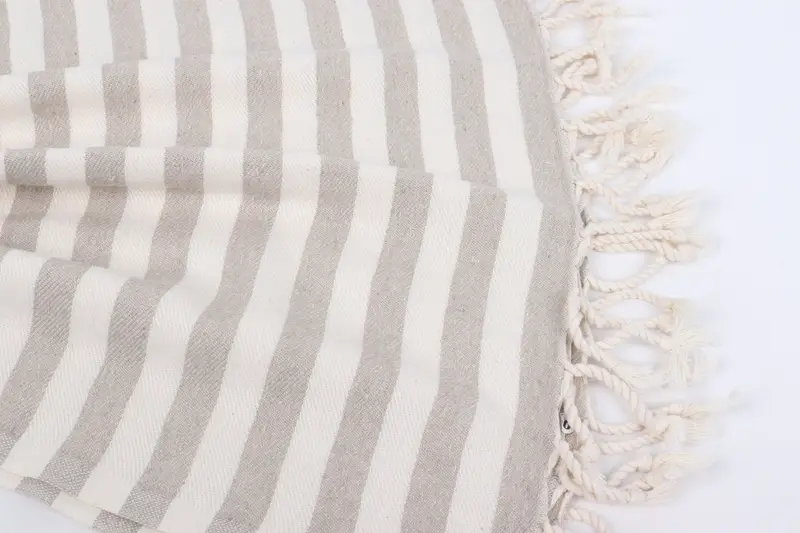 Bridesmaid Gifts, 80x36 Cotton Striped Towel, Thin and lightweight Turkish peshtemal, Gift For Coworker, Lightweight Turkish towel, Peshtemal Towel - 8
