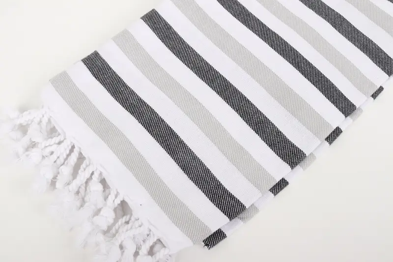 70x40 Cotton Striped Towel, Monogram Beach Towel, Personalized Gift, Turkish Towel Personalized, Welcome Wedding Gift, Monogram Turkish Towel - 7