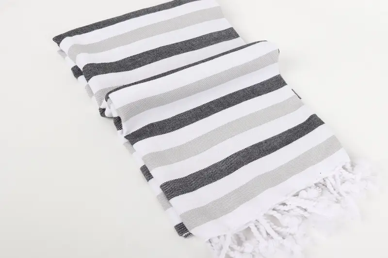 70x40 Cotton Striped Towel, Monogram Beach Towel, Personalized Gift, Turkish Towel Personalized, Welcome Wedding Gift, Monogram Turkish Towel - 6