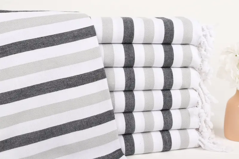 70x40 Cotton Striped Towel, Monogram Beach Towel, Personalized Gift, Turkish Towel Personalized, Welcome Wedding Gift, Monogram Turkish Towel - 1