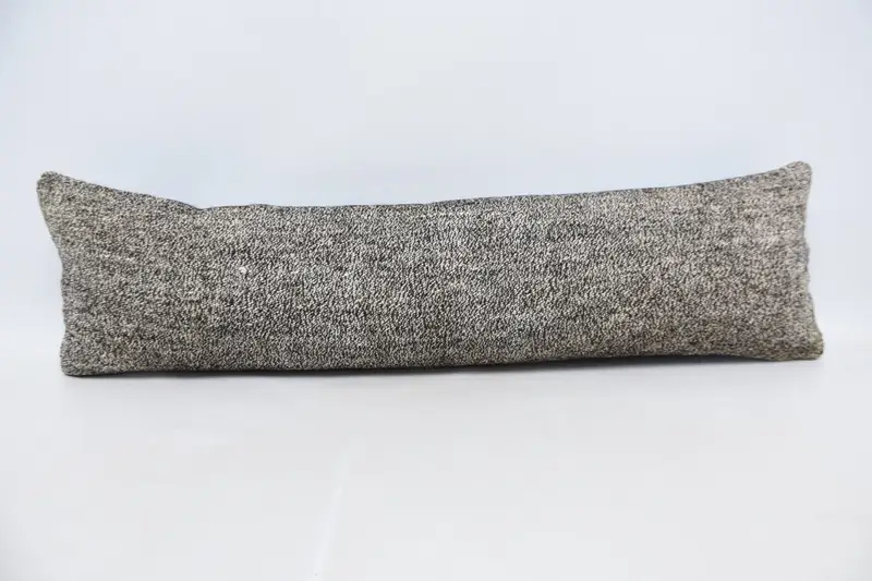 Besticktes rechteckiges Kissen, Vintage-Karokissen mit Reißverschluss