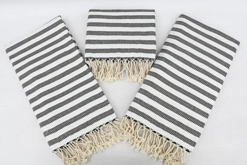 70x40 Cotton Herringbone Towel, Turkish Beach Towel Personalized, Travel Towel, Halloween Gifts, Bachelorette Party Gift, Hammam towel, Wedding Gift - 8