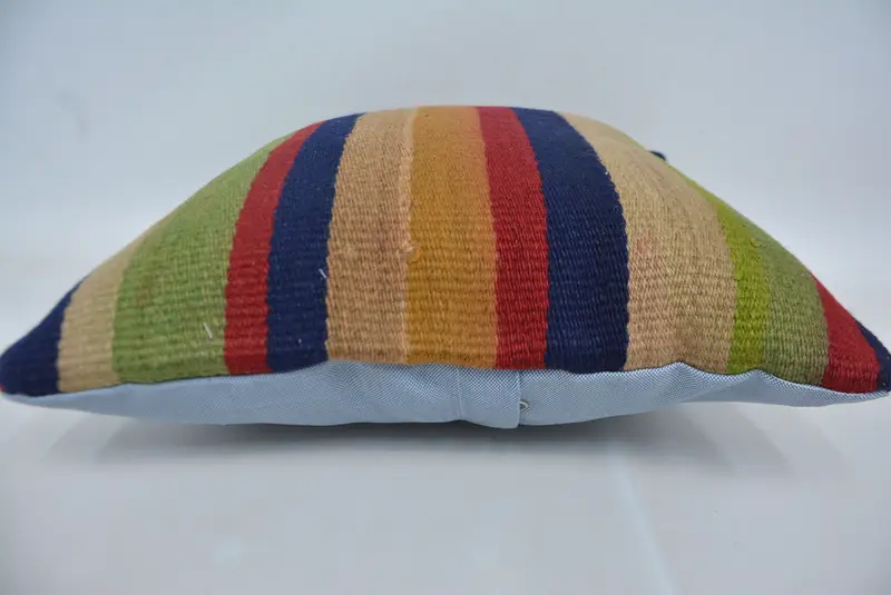Turkish Pillow, 16x16 Green Pillow Cover, Boho Pillow Sham Cover, Sofa Pillow Cover, Pillow, Ethnical Kilim Rug Pillow, Custom Pillow Sham - 5