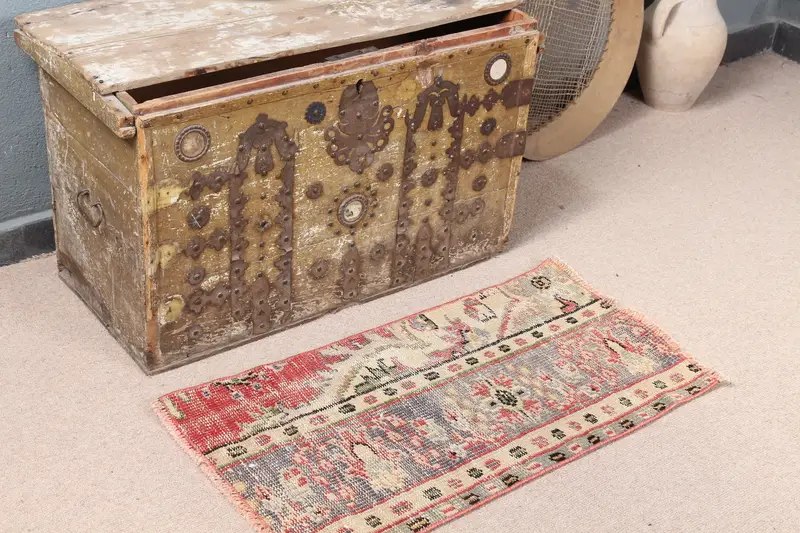 Alfombra Ombré roja, decoración moderna y elegante de 1,5x2,7 pies