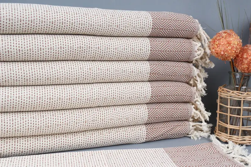 First Wedding Anniversary Gift, Gift For Him, Bridesmaid Gifts, Monogram Hand Towel, Home Gift, 36x18 Cotton Diamond Towel, Personalized Dish Towel - 1