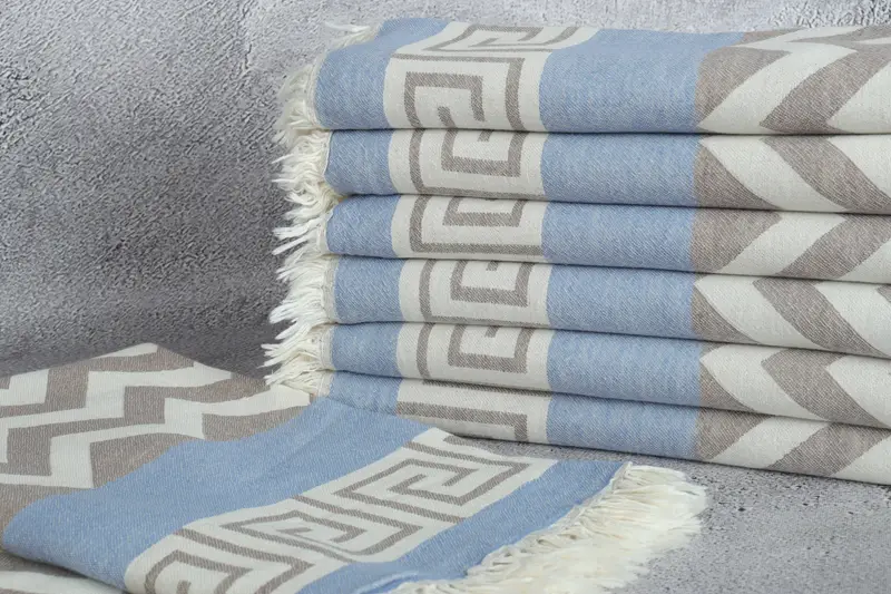 Valentines Day Gift Idea, Custom Beach Towel, Beach Towel Gift, Best Friend Gift, Eco-friendly Turkish peshtemal towel, 70x36 Cotton Geometric Towel - 3