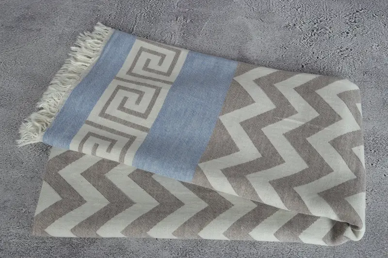 Valentines Day Gift Idea, Custom Beach Towel, Beach Towel Gift, Best Friend Gift, Eco-friendly Turkish peshtemal towel, 70x36 Cotton Geometric Towel - 7