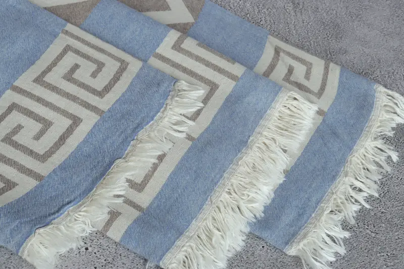 Valentines Day Gift Idea, Custom Beach Towel, Beach Towel Gift, Best Friend Gift, Eco-friendly Turkish peshtemal towel, 70x36 Cotton Geometric Towel - 6