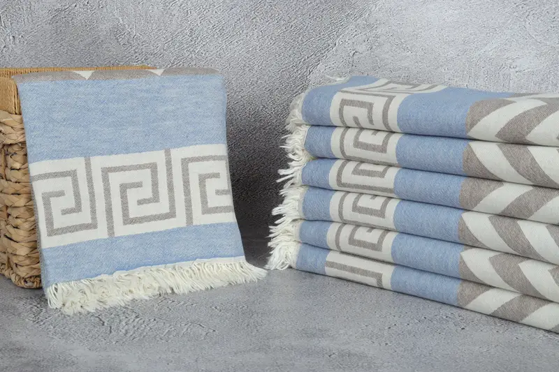 Valentines Day Gift Idea, Custom Beach Towel, Beach Towel Gift, Best Friend Gift, Eco-friendly Turkish peshtemal towel, 70x36 Cotton Geometric Towel - 4