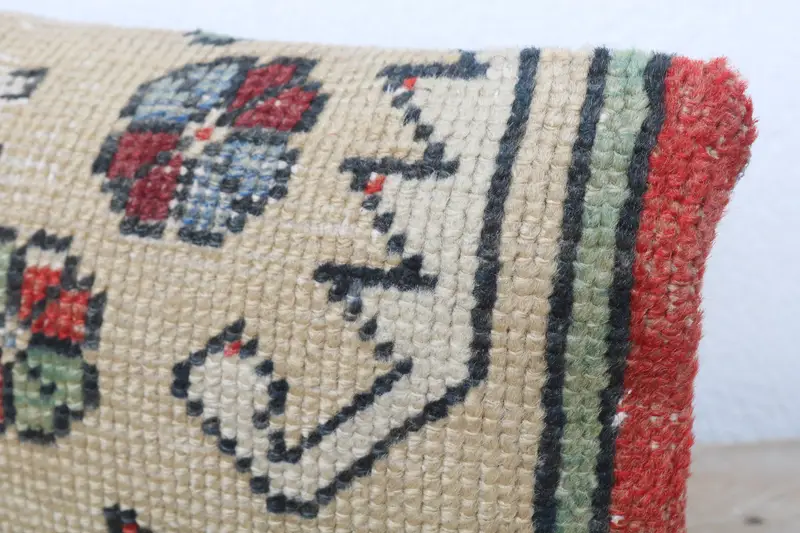 8x16 Beige Cushion, Pillow Cover, Pillow for Sofa, Vintage Kilim Throw Pillow, Custom Pillow Case, Boho Throw Pillow Sham, Vintage Pillow - 5