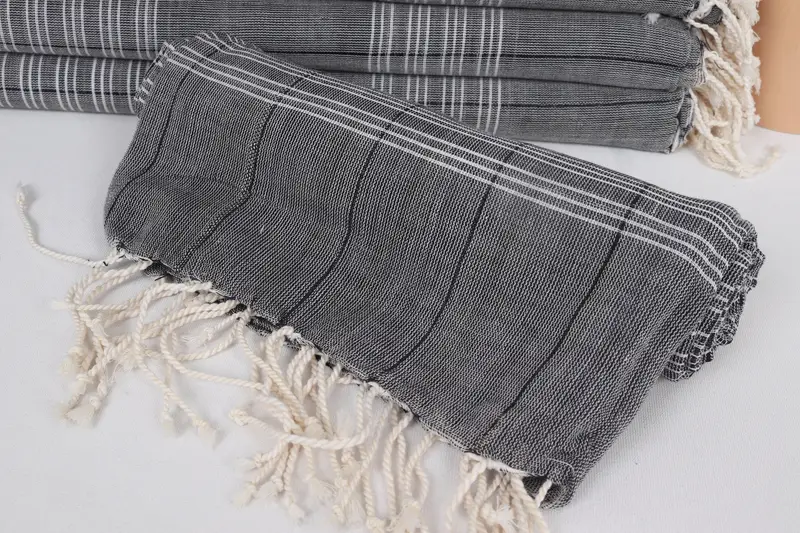 Custom Towel, Bachelor Bachelorette Party Favors, Memorial Gift, Bridesmaid Towel, Peshtemal Towel, Spa Gift Towel, 70x40 Cotton Striped Towel - 4