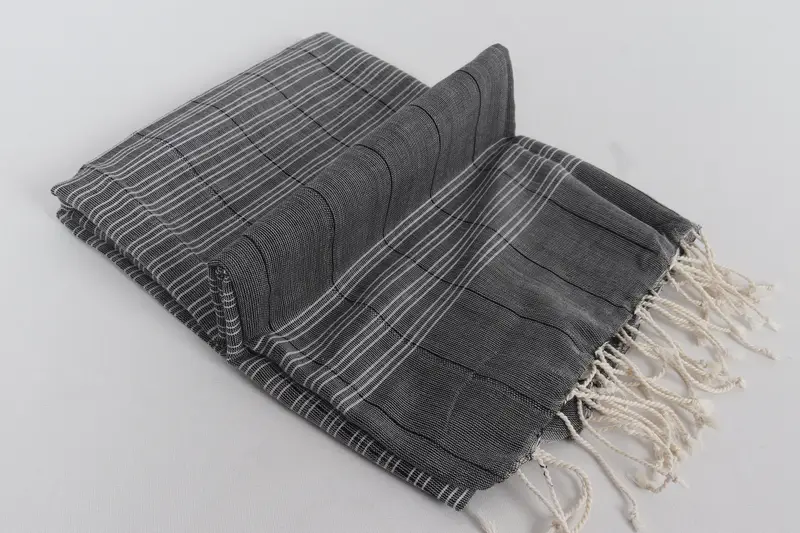 Custom Towel, Bachelor Bachelorette Party Favors, Memorial Gift, Bridesmaid Towel, Peshtemal Towel, Spa Gift Towel, 70x40 Cotton Striped Towel - 6