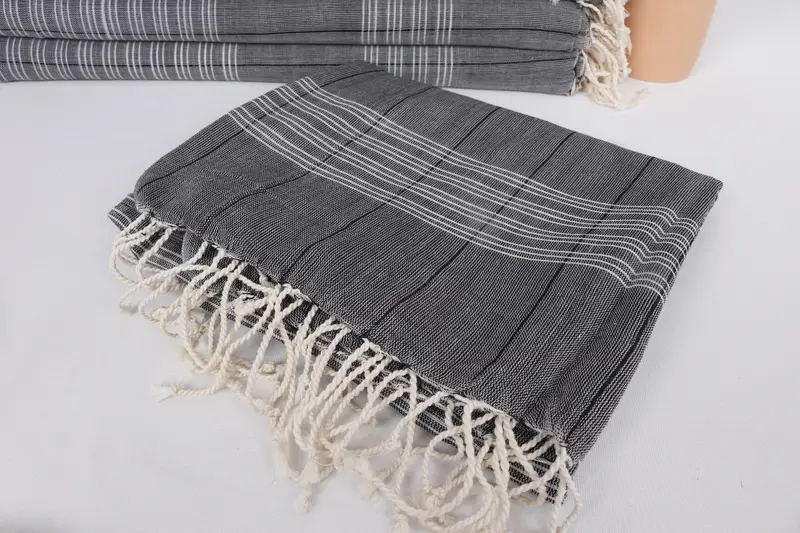 Custom Towel, Bachelor Bachelorette Party Favors, Memorial Gift, Bridesmaid Towel, Peshtemal Towel, Spa Gift Towel, 70x40 Cotton Striped Towel - 5