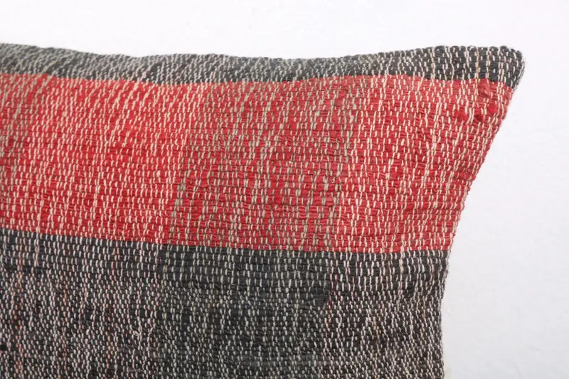 12x20 Red Cushion Case, Pillow Sham, Handmade Kilim Cushion, One Of A Kind Pillow Cover, Lounge Throw Pillow Cover, Pillow for Couch, Vintage Pillow - 5