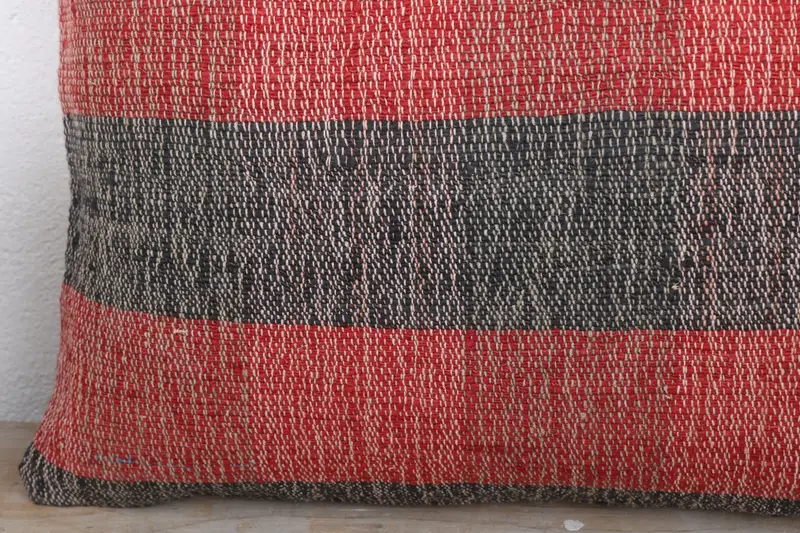 12x20 Red Cushion Case, Pillow Sham, Handmade Kilim Cushion, One Of A Kind Pillow Cover, Lounge Throw Pillow Cover, Pillow for Couch, Vintage Pillow - 3