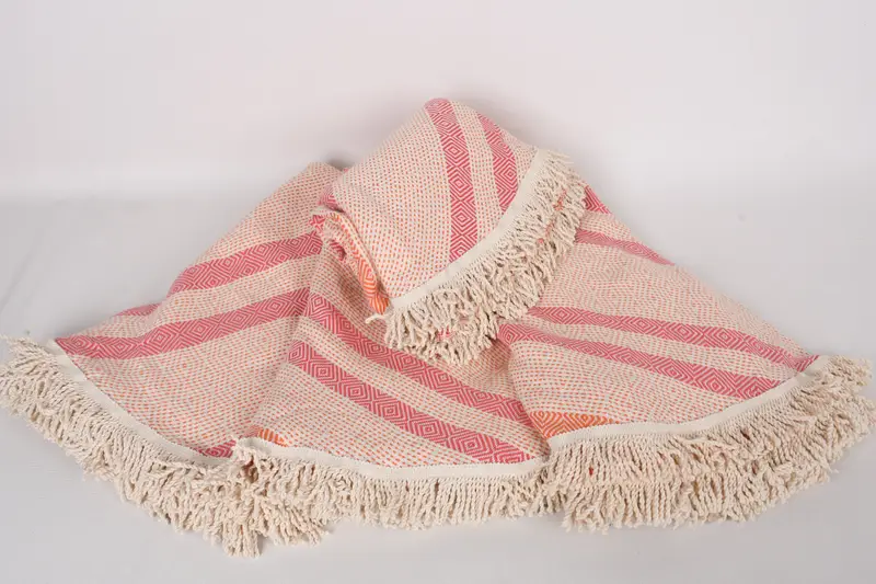 64x64 Cotton Round Diamond Towel, Home Decor Gifts, Custom Towel, Lightweight Turkish towel for beach, Personalized Gift For Her, Cotton towel - 8