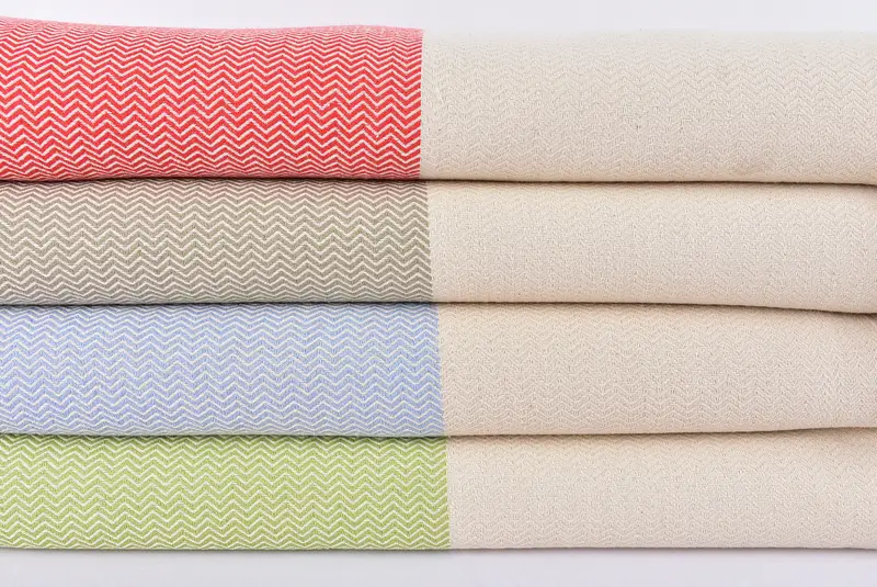 88x76 Cotton Chevron Towel, Turkish Bedspread, Gift For Best Friend, Personalized Blanket, Turkish Blanket, Throw Blanket, Organic Beach Blanket - 2