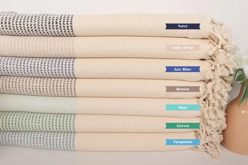Personalized Towel, Personalized Wedding Gift, Eco-friendly Turkish peshtemal towel, Bath towel, Engagement Gift, 70x40 Cotton Diamond Towel - 1