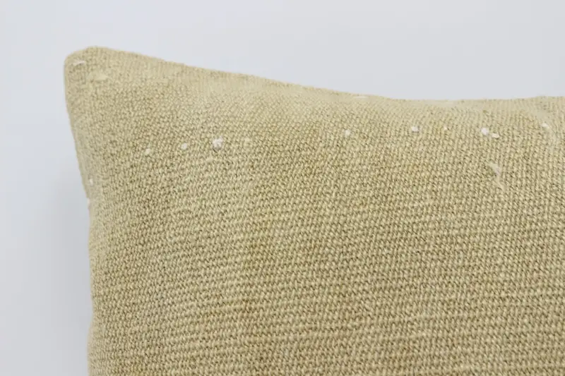 Pillow, Boho Chic Cushion, One Of A Kind Cushion, Boho Pillow, 16x24 Beige Pillow Case, Antique Pillows, Office Chair Pillow Sham, Home Decor Pillow - 2
