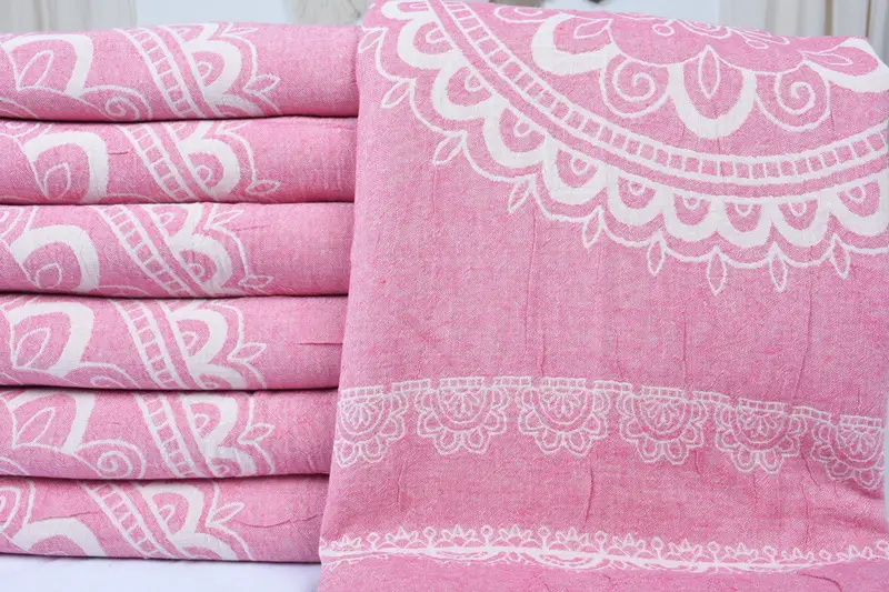 Woven Blanket, 88x80 Cotton Kilim Design Towel, Bridesmaid Gifts, Custom Blanket, Valentine Day Gift For Her, Personalized Gift For Her - 3