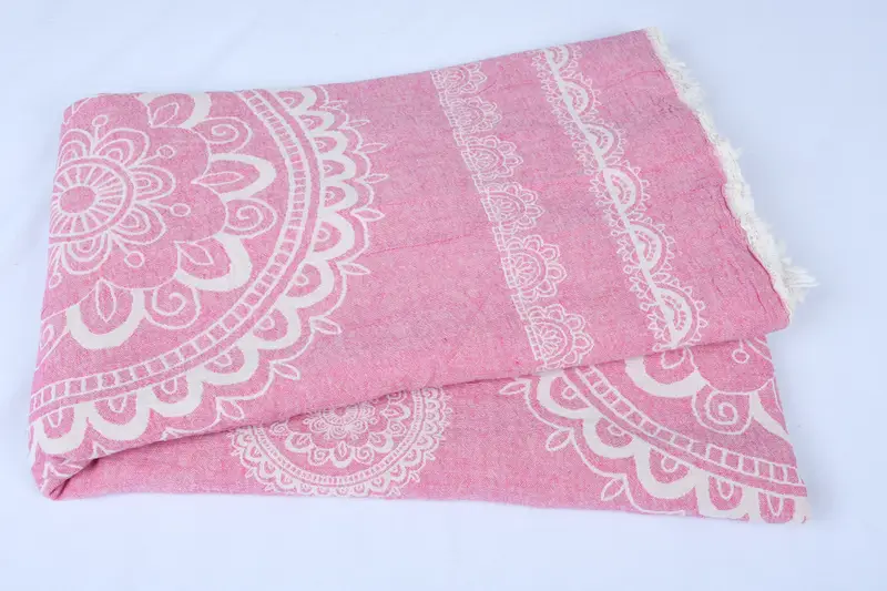 Woven Blanket, 88x80 Cotton Kilim Design Towel, Bridesmaid Gifts, Custom Blanket, Valentine Day Gift For Her, Personalized Gift For Her - 5