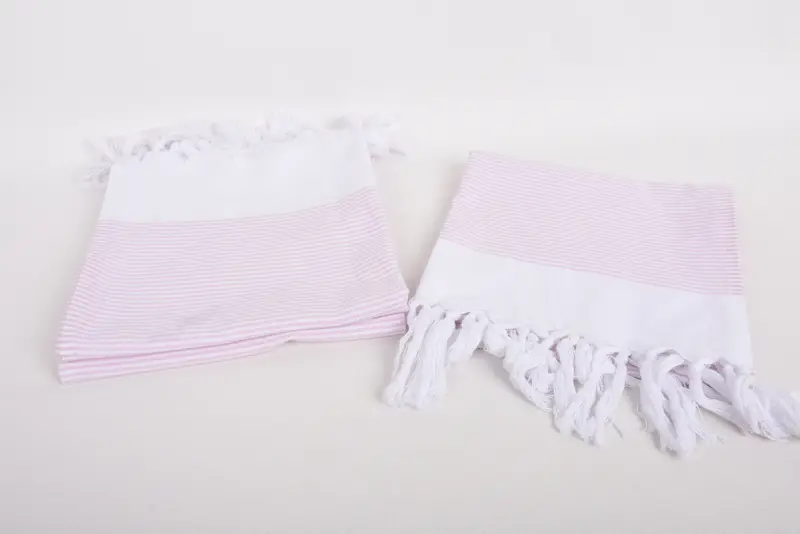 Turkish Towel Hand Towel, Turkish Tea Towel, Bachelorette Party Gifts, 40x18 Cotton Striped Towel, Beach Wedding Favor, Spa Towel, Bathroom Towels - 7